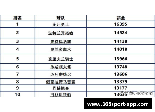 骑士队薪水排名及球员表现分析